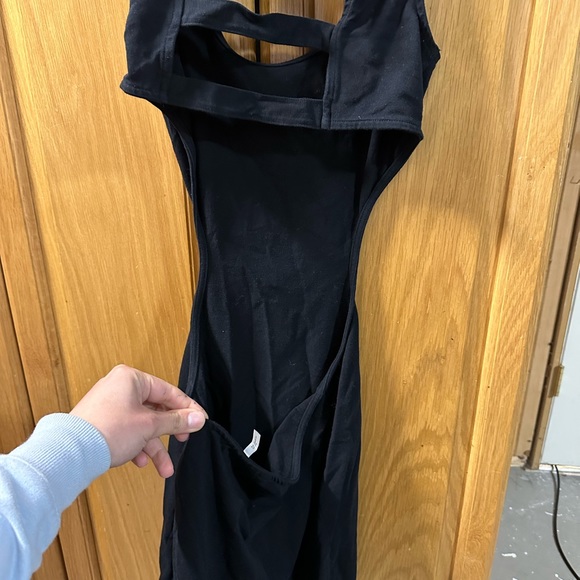 Open Back Black Dress - Picture 2 of 5